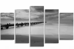 Ponton d'embarquement - tableau sur la mer