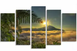 Levé de soleil sur la rhune - affiche sud ouest