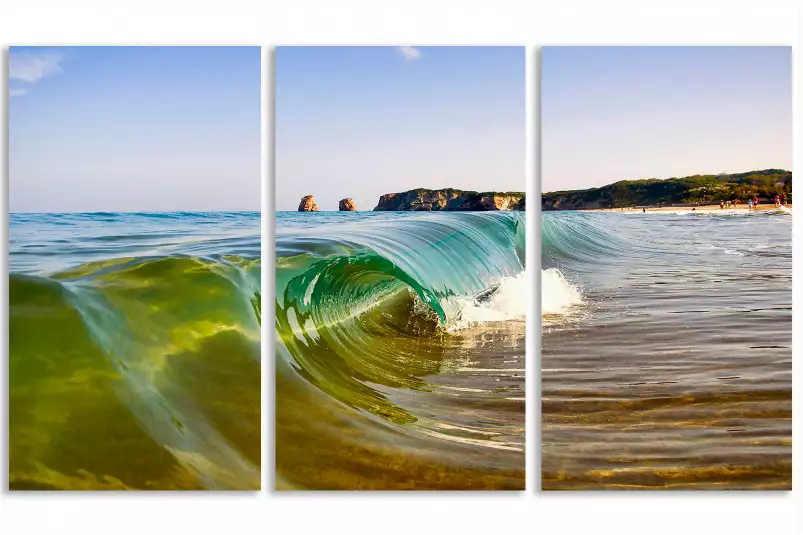 Hendaye mini - tableau bord de mer plage