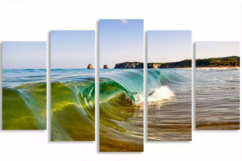 Hendaye mini - tableau bord de mer plage