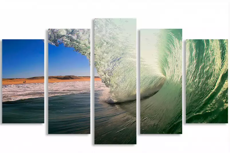 Tube landais - tableau bord de mer plage Tube landais - tableau bord de mer plage