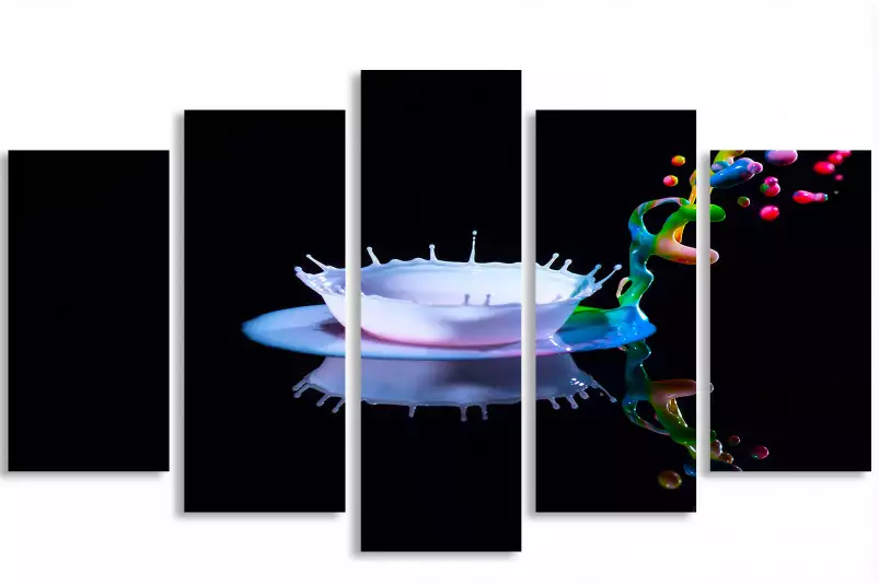 Exit les couleurs - tableau contemporain