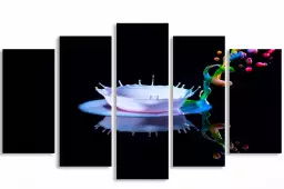 Exit les couleurs - tableau contemporain