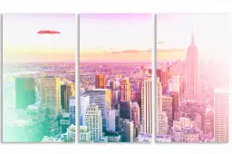 New york pastel - affiche ville