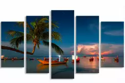 Orage sur koh tao - affiche paysage ile
