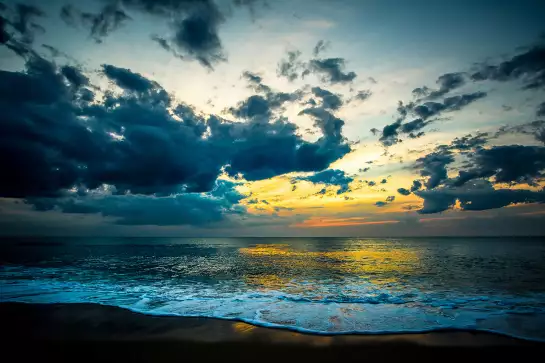Sunset light - affiche paysage ocean