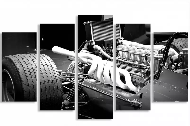 Detail moteur - poster automobile