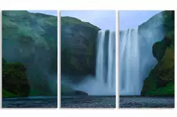 Cascade skogafoss islande - tableau paysage nature