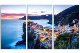 Vernazza italie - tableau bord de mer