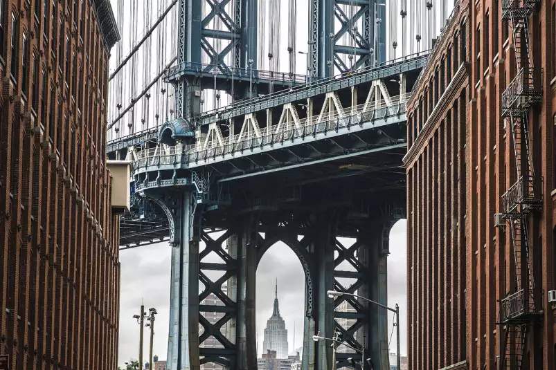 Nyc manhattan bridge - affiche new york