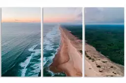 Les landes vue du ciel - affiche sud ouest