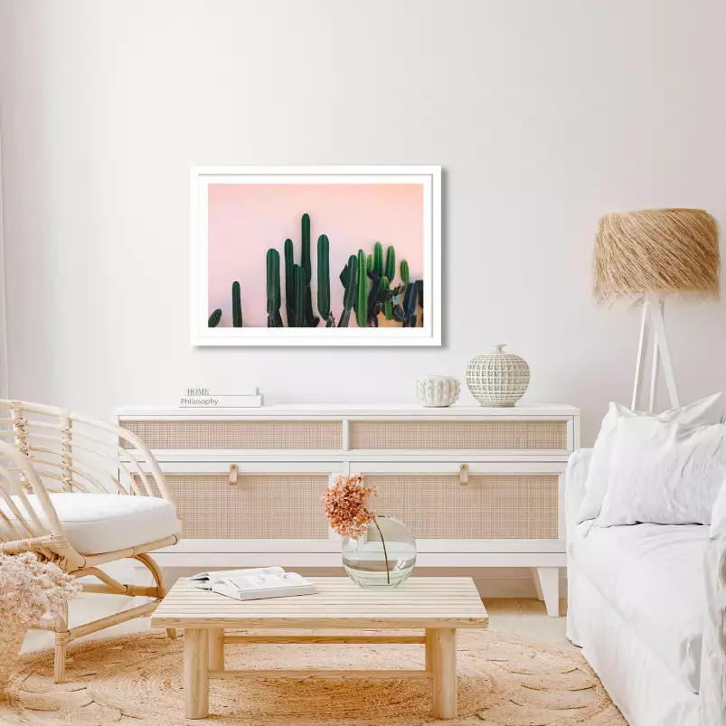 Mur de cactus - tableau cactus