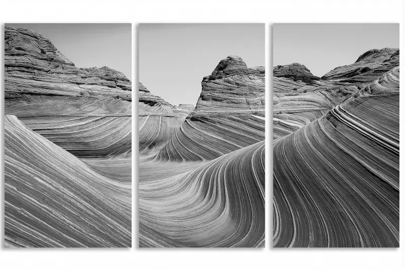 Grand canyon noir et blanc - paysage noir et blanc
