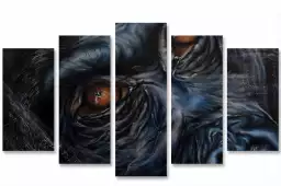 Regard songeur gorilla - poster animaux