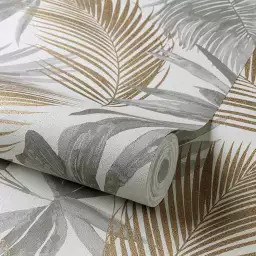 Palmes dorées - tapisserie feuilles