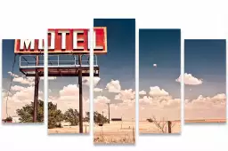 Motel and neon lights - poster de new york