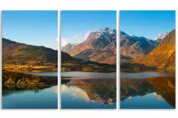 Lac au Lofoten - affiche foret