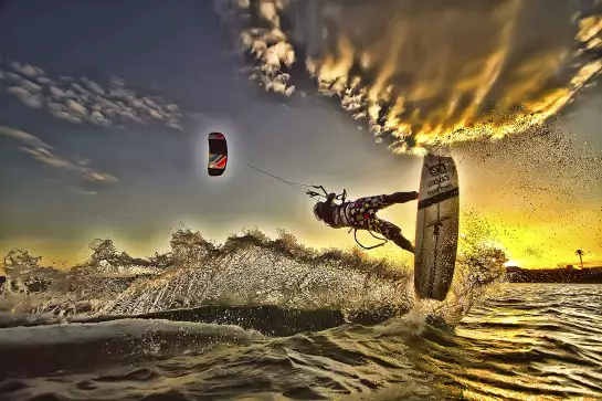 Kite surf - affiche sport