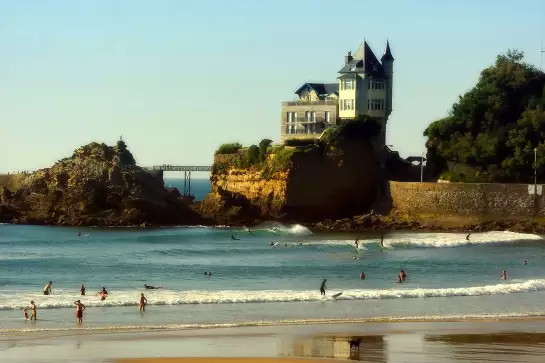 La Côte des Basques - affiche paysage ocean