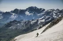 Montagne skieur - tableau montagne