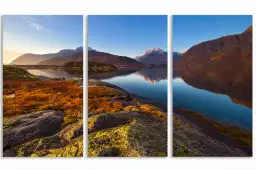 Lofoten automne - paysage montagne