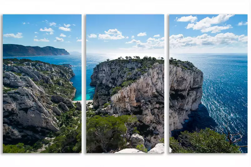 Calanques à cassis - affiche cote d azur