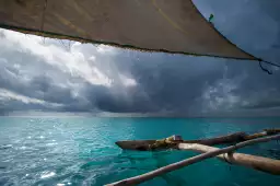 Sous la voile océan indien - affiche ocean