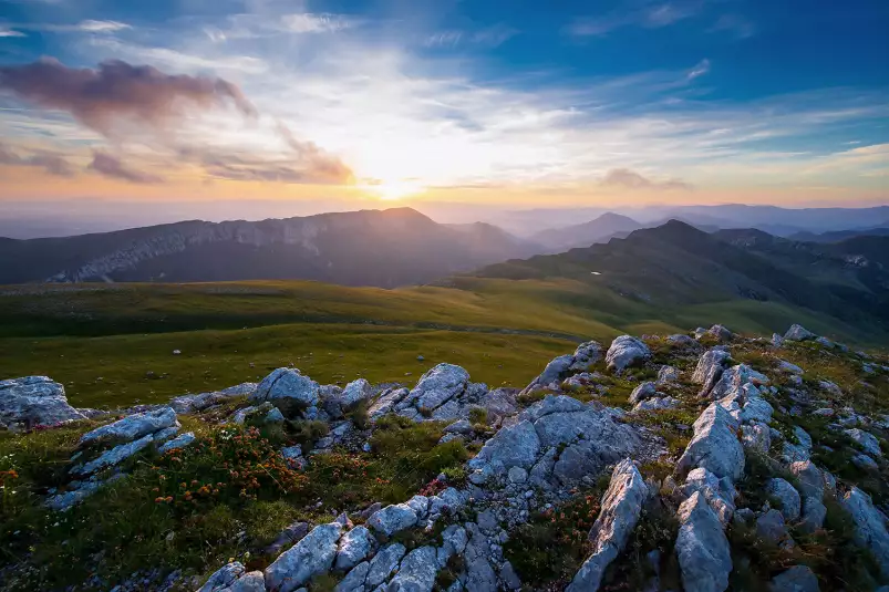 Au sommet du mont Chiran - paysage montagne