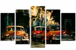 Vintage taxi - affiche auto