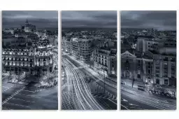 Madrid city lights - tableau ville du monde