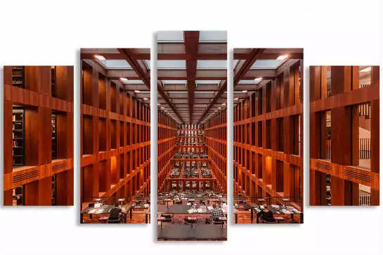 Library in berlin - tableau contemporain