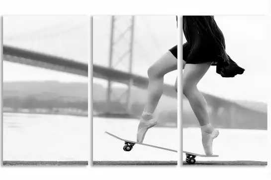 Skater girl - cadre contemporain