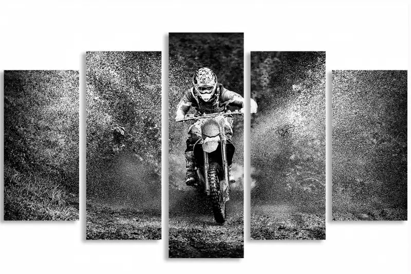 Moto-cross de Filtergrafia en poster, tableau sur toile et plus