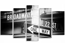 Gros plan sur broadway - poster de new york