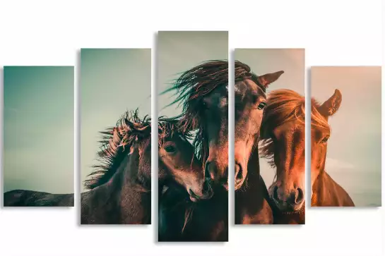 Horse family - posters chevaux