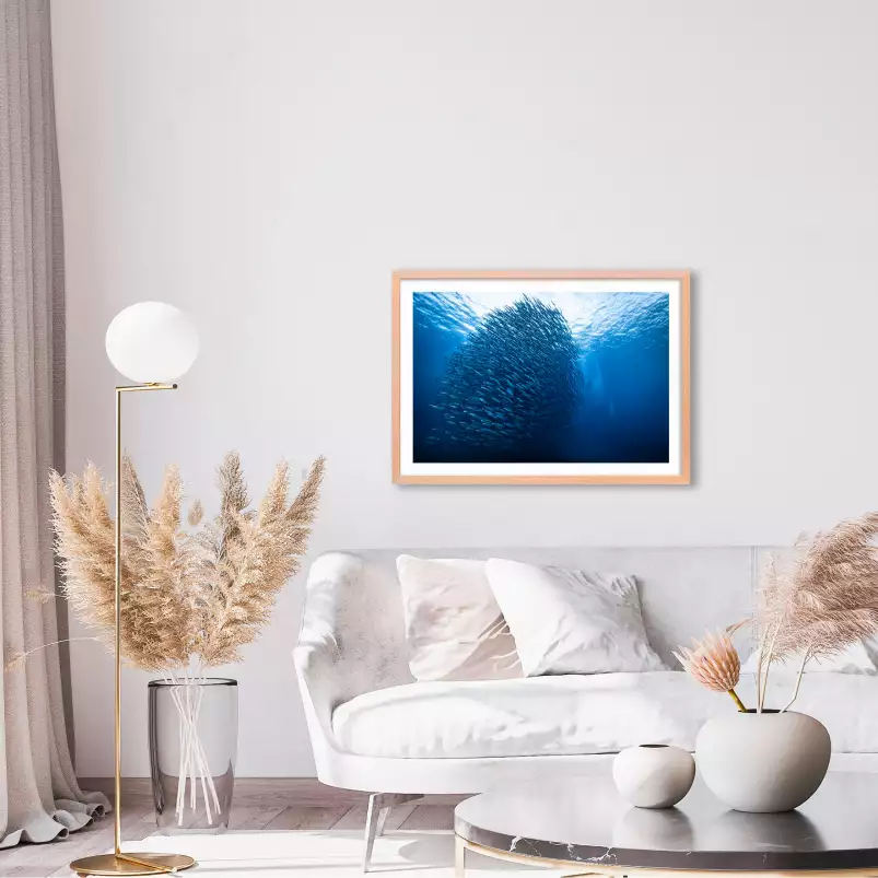 Masse bleue - tableau animaux marins