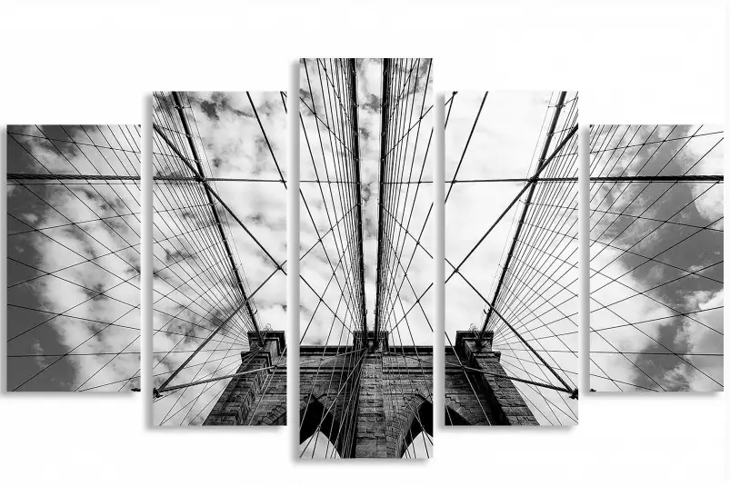 Brooklyn bridge details - poster de new york