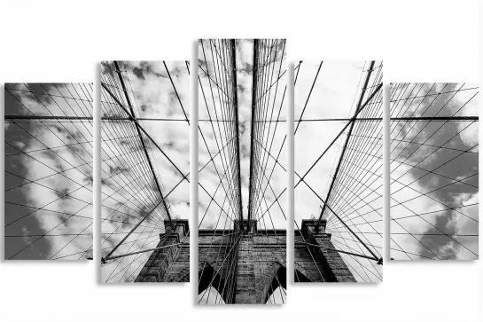 Brooklyn bridge details - poster de new york