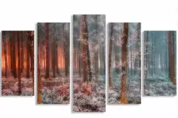 De glace et de feu - tableau foret