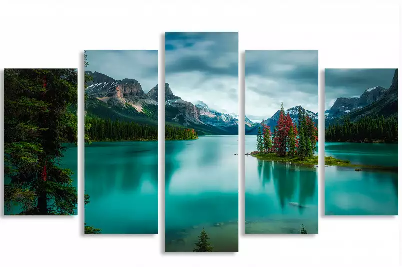 Lac de banff - tableau paysage lac