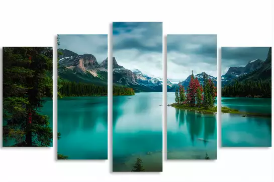 Lac de banff - tableau paysage lac