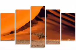 Namibie, l'arbre sur la dune - tableau paysage desert