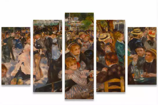 Le bal du moulin -Auguste Renoir - tableau celebre