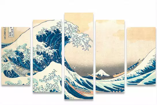 Hokusai - La vague de kanagawa - tableau celebre