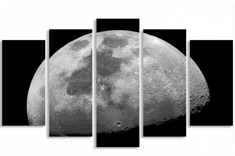 La lune - poster astronomie