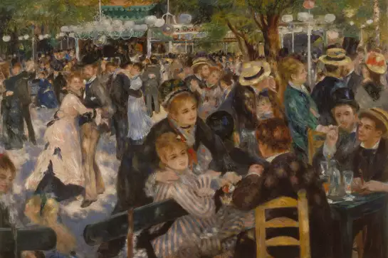 Le bal du moulin -Auguste Renoir - tableau celebre
