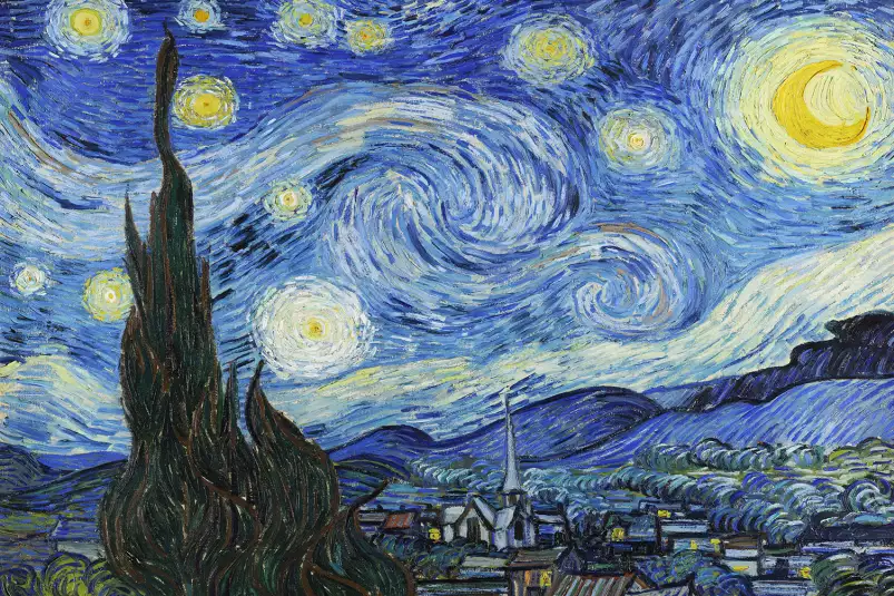 La nuit etoilée - Vincent Van gogh - tableau celebre