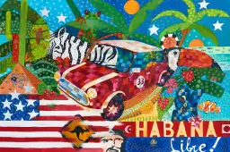 Ambiance cubaine - affiche monde