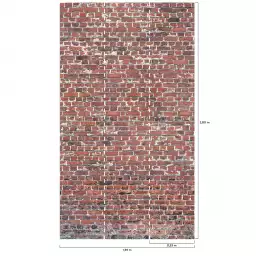 Loft indus - tapisserie panoramique brique