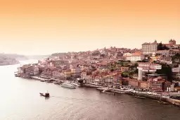 Porto vue du Douro - affiche ville du monde